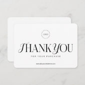 シンプルクラシック販売促進クーポン広告キャンペーン サンキューカード (正面/裏面)