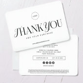 シンプルクラシック販売促進クーポン広告キャンペーン サンキューカード