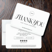 シンプルクラシック販売促進クーポン広告キャンペーン サンキューカード