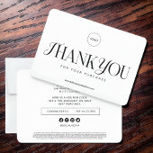 シンプルクラシック販売促進クーポン広告キャンペーン サンキューカード