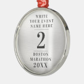 シンプルクラシック銀メダル大会第2位 メタルオーナメント (左)