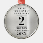 シンプルクラシック銀メダル大会第2位 メタルオーナメント (正面)