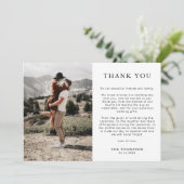 シンプルクラシック2写真結婚の サンキューカード (スタンド正面)