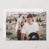 シンプルクラシック2写真結婚の サンキューカード (裏面)