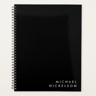 シンプルクラシック  名前（黒） プランナー手帳