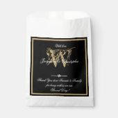 シンプルクラシックB & Wモノグラム+ネームズシモダンック フェイバーバッグ (正面)