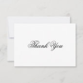 シンプルクラシックScript Thank You Note Card (正面)