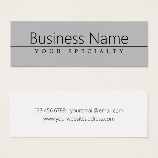 シンプルクラシーブラック文字オングレー (正面&裏面)