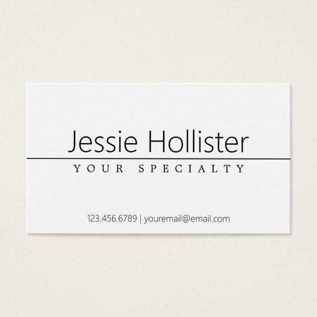 シンプルクラシーブラック文字オンホワイト (正面)