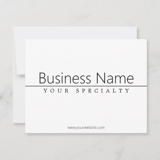 シンプルクラシーブラック文字オンホワイト (正面)