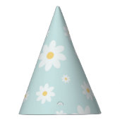 シンプルクラシーホワイトデイジーフローラ パーティーハット (右)