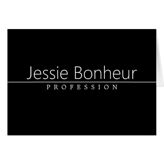 シンプルクラシーホワイト文字オンブラック (正面横)