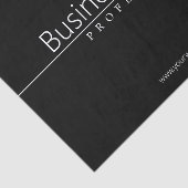 シンプルクラシーホワイト文字オンブラック 薄葉紙 (詳細)