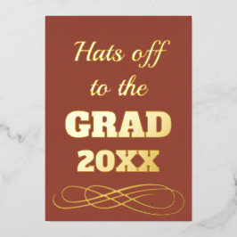 シンプルクラステラコッタハッツオフザグラード 箔招待状