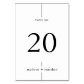 シンプルクラス結婚のテーブル番号 テーブルナンバー (裏面)