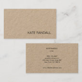 シンプルクラフタータンクラフト 名刺 (正面/裏面)