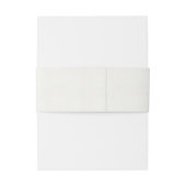 シンプルクラフトエレガントグレイタイポグラフィ文字のみ 招待状ベリーバンド (裏面例)