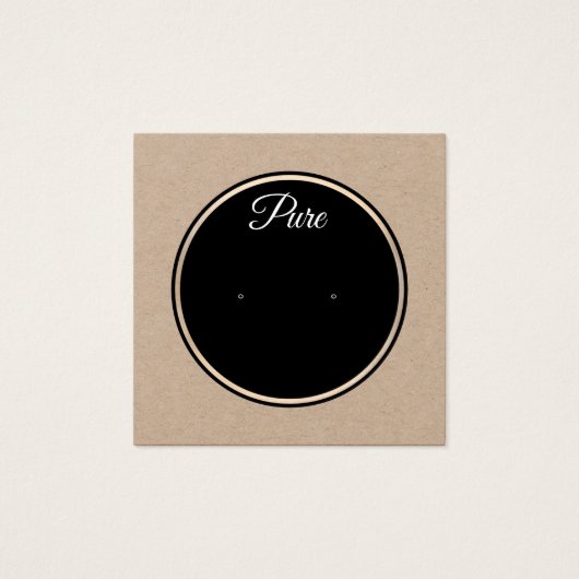 シンプルクラフトサークルスタッドイヤリング表示ホルダー (正面)