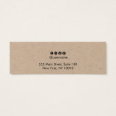 シンプルクラフトスタッドイヤリングジュエリー表示カード (裏面)