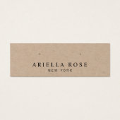 シンプルクラフトスタッドイヤリングジュエリー表示カード (正面)