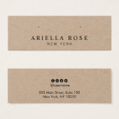 シンプルクラフトスタッドイヤリングジュエリー表示カード (正面&裏面)