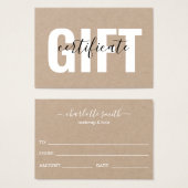 シンプルクラフトミニマリスト (正面&裏面)