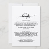 シンプルクラフト書を一つ結婚で 招待状 (裏面)