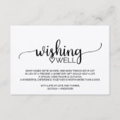 シンプルクラフト書結婚道の願い井戸 エンクロージャーカード (正面)