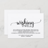 シンプルクラフト書結婚道の願い井戸 エンクロージャーカード (正面/裏面)
