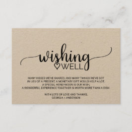 シンプルクラフト書結婚道の願い井戸 エンクロージャーカード