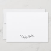 シンプルクラフト書道リハ素朴ーサルディナー 招待状 (裏面)