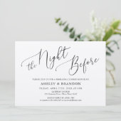 シンプルクラフト書道リハ素朴ーサルディナー 招待状 (スタンド正面)