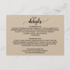 シンプルクラフト書道詳細 エンクロージャーカード