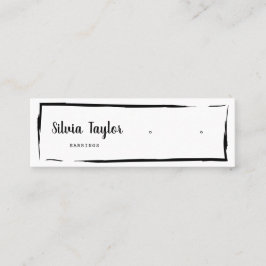 シンプルクラフト紙イヤリングディスプレイミニバス スキニー名刺