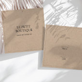 シンプルクラフト衣料品スクエアつるプライスラベル