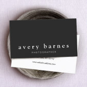 シンプルクリエイティブブラックプロフェッショナルモダン 名刺