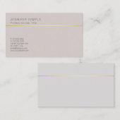 シンプルクリエイティブプレーンエレガントクラシックカラー 名刺 (正面/裏面)