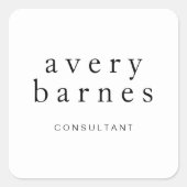 シンプルクリエイティブプロフェッショナルモダン スクエアシール (正面)