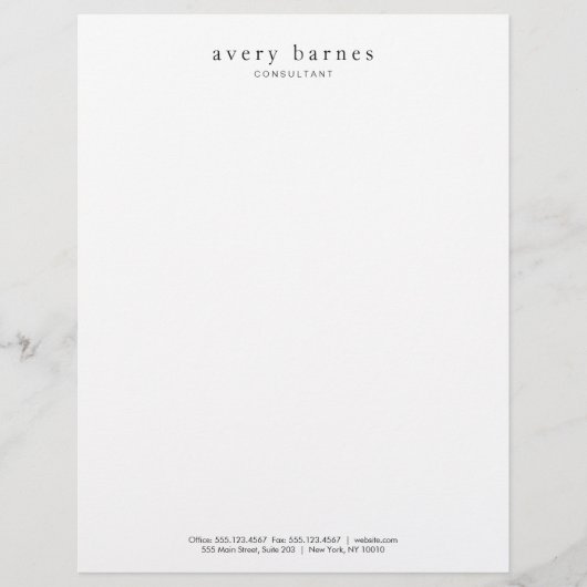 シンプルクリエイティブプロフェッショナルモダン レターヘッド (正面)