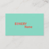 シンプルクリエイティブベーカリー両面 名刺 (正面)
