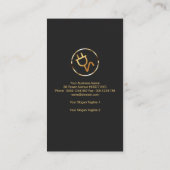 シンプルクリエイティブメタリックパワーポイント電気技師 名刺 (裏面)