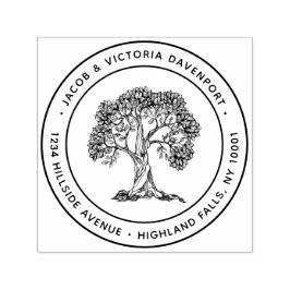 シンプルクリスチャンツリーオブライフ差出人住所 セルフインキングスタンプ