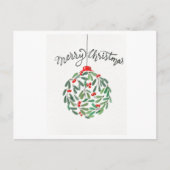 シンプルクリスマスのはがき ポストカード (正面)