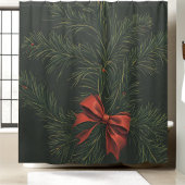 シンプルクリスマスのバスルームの装飾シャワーカーテン シャワーカーテン