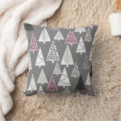 シンプルクリスマスのパターン。抽象芸術灰色 クッション (ブランケット)