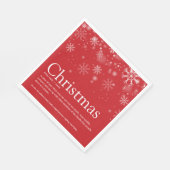 シンプルクリスマスの休日の定おもしろい義 スタンダードランチョンナプキン (角)