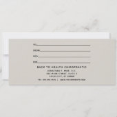 シンプルクリスマスの木のホリデーギフト証明書 (裏面)