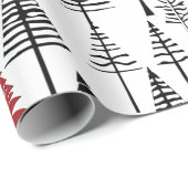 シンプルクリスマスの木のラッピング紙 ラッピングペーパー (ロールコーナー)