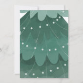 シンプルクリスマスの木パーティー 招待状 (裏面)