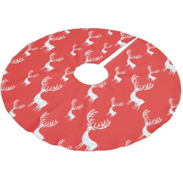 シンプルクリスマスの模様 ブラッシュドポリエステルツリースカート